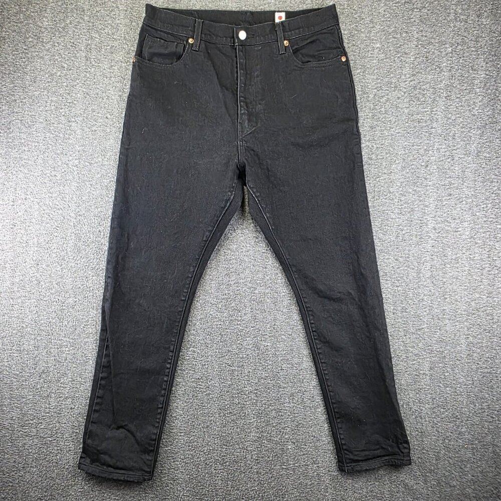 Levis Jeans Womens 32x29 Black High Rise Slim Japanese Selvedge Denim Blue Tab